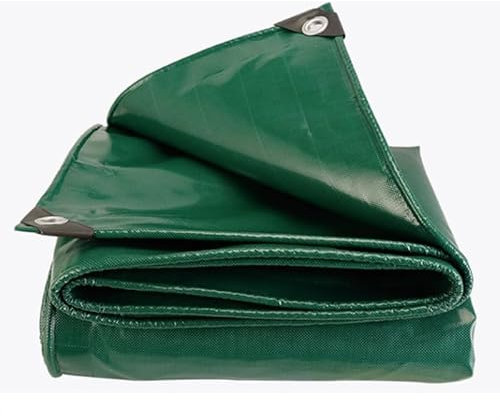 Jianyana Lonas, PVC 440 g/m² Lona Impermeable Exterior Lona Remolque Lona Piscina con Ojales, Diez Metros de Cuerda, Verde（1×3m）