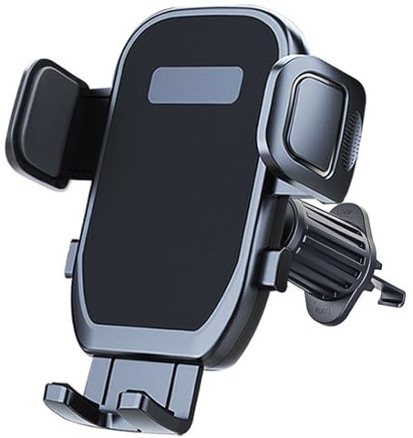 Support Telephone Voiture Grille D'aération 360° Rotation Porte Téléphone Voiture Mains Libres à Une Main pour Tous Les Smartphones
