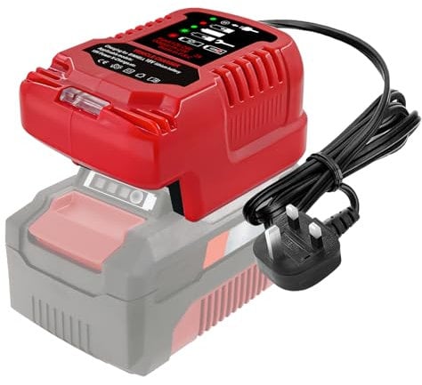 EID Mini Charger for Einhell Power X-Change Battery Charger 2A - Battery Monitoring and Intelligent Charging - Universally Compatible With All Einhell 18V PXC Lithium-Ion Rechargeable Batteries