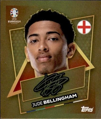 Topps EM 2024 Germany Einzelsticker Star Spieler Signature (ENG SP - Jude Bellingham - Star Player - Gold Signiture)
