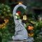 GuKKK Elefanten Deko mit Solar Laterne Gartenfiguren, Solar Deko Gartendeko für Draußen, Solarbetriebene LED Lichter für Frauen Männer Mama Geburtstagsgeschenk, Terrasse Balkon Wohnzimmer Deko (B)