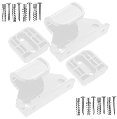 LOORGVEL 1satz Retractable Babygitter Ersatzteile Set Für Treppen Und Türen Inkl Latches Halterungen Und Schrauben Sicherheitszubehör Für Haustiere Schwarz