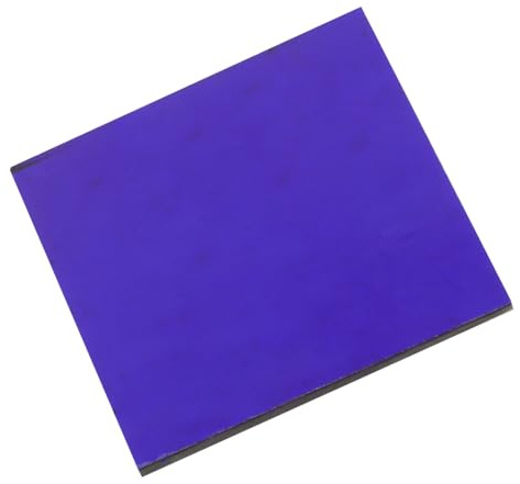 Kobaltglas Experimentiergerät Blaue Glasplatte für Chemieexperimente | Laborbedarf aus Glas, 5x5cm Format, für Schule und Studenten