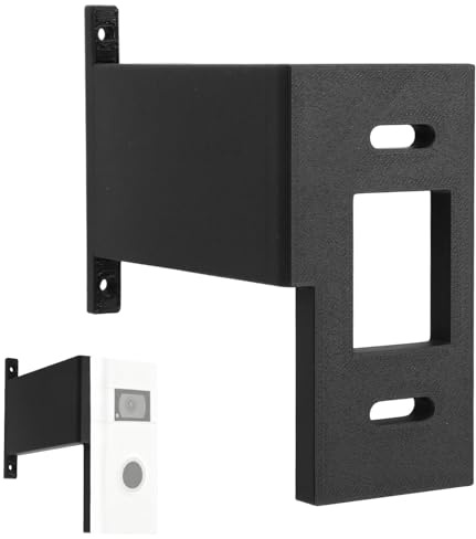 Doorbell Extender, Premium Durable Doorbell Brick Extension Mount Brick Mount Extension Practical Bracket Holder Accessories for Home Apartment Office (Black)