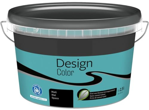 TMPpro Premium Wandfarbe Innen 2,5 L – Design Color – Hochdeckend & Abwaschbar – moderne Farben (Blau (Mauritius))