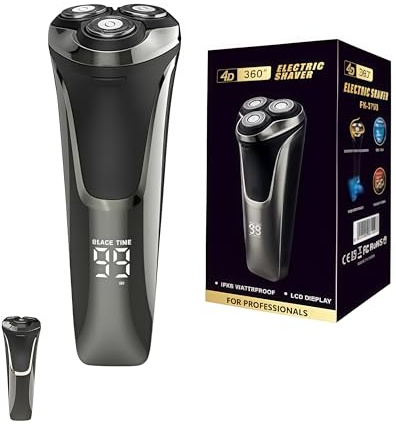 Herrenrasierer V1 Pro-Akku Rasierer Herren mit integriertem Trimmer – Leistungsstarker Elektrorasierer Herren Testsieger für gründliche Rasur und Bartpflege
