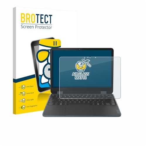 BROTECT Schutzglas für Lenovo 500w 2-in-1 Gen 5 | Entspiegelnder Displayschutz Made in Germany Schutzfolie Glas Matt Anti-Reflex Kratzfest 9H Anti-Fingerprint Einfache Montage