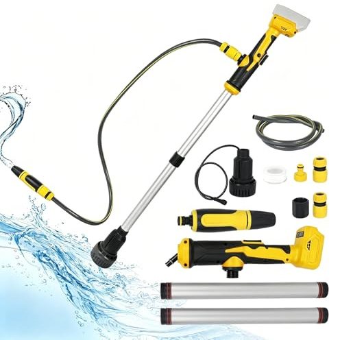 Cordless Stick Water Transfer Pump Compatible with Dewalt 20V Battery, 1400 GPH Portable Submersible Pump, Stick Utility Pump for Pool Garden Pond Boat, Rain Barrels Draining (Compatible with Dewalt)