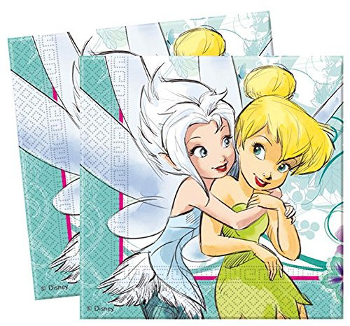 200 ml Fairyland Disney Fairies gobelets Serviettes