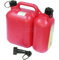 Double bidon de carburant/huile - Rouge