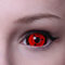 MATLENS – Eye love Sharingan Sclera Kontaktlinsen Crazy Fun Motiv Halloween rot red 2 Linsen 1 Kontaktlinsenbehälter 1 Pflegemittel 50ml