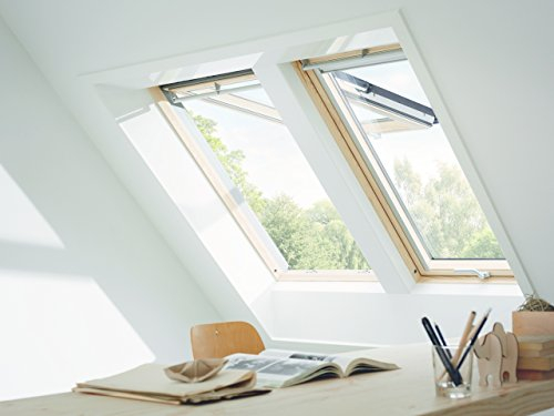 VELUX GPU SK06 0062 White PU Triple Glazed Noise Reduction Top Hung Roof Window 114x118cm