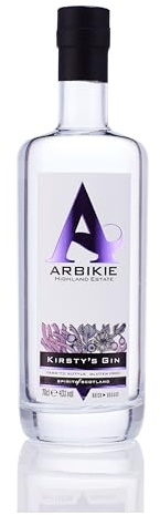 Arbikie Kirsty's Gin | Premium Gin Made in Scotland | Award Winning | Authentic Field to Bottle | 3 Botanicals | Smooth, Creamy, Floral, Citrus, Delicate Black Pepper | 43% | Vol 70cl