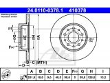 ATE 24.0110-0378.1 Brake Disc Rotors