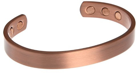 Armband mit Magneten magnetisch aus reinem Kupfer glatt – 16 cm