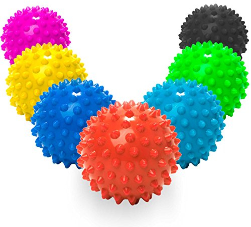 #DoYourSports Igelball & Faszienball | Massageball 6cm ⌀ | Lacrosse Ball für Hals, Rücken & Füße mit Stachel-Oberfläche | Ideal zum Faszientraining | Akupressurball mit Noppen [Hellgrün]
