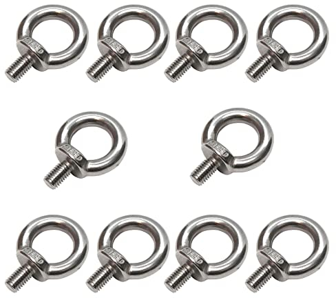PRIOstahl® RINGSCHRAUBE Edelstahl V4A Ringbolzen Ringschrauben | M10-10 Stück