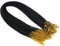 Sovenny 50 Pieces 1.5mm Black Waxed Necklace Cord with Gold Chain Lobster Clasp for Bracelet Necklace and Jewelry Making