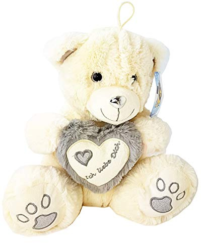 Floti Teddybär mit Herz Ich Liebe Dich mit Glitzeraugen Softplüsch 35 cm