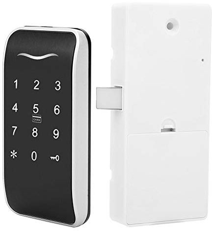 Serratura elettronica per armadietto, touch screen digitale senza chiave RFID con password elettronica, serratura elettronica nascosta per armadietto per archivio