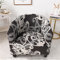 Highdi Sesselschoner Sesselüberwurf mit Elastisch Stretch Husse, Club Chair Schwarze Serie Schonbezug Sofabezug mit hoher Dehnung Sessel für Clubsessel Cocktailsessel (Königlicher Stil)