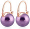 HUGE TOMATO Orecchini pendenti con bacche ghiacciate, eleganti orecchini pendenti in argento sterling 925 da 14 mm con chiusura placcata oro rosa per la moda femminile