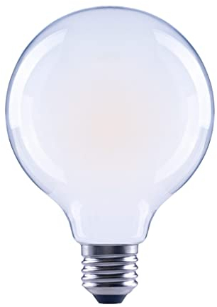 Xavax LED-Filament E27, 806lm ersetzt 60W Globelampe, G95, Warmweiß, matt