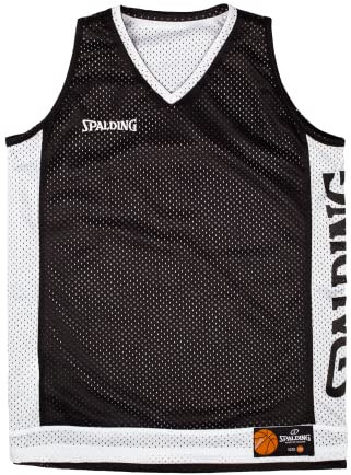 Spalding - Wende-Tank-Top - Basketball-Top - Schwarz/Weiß - Größe 140 - Sportbekleidung - Basketball