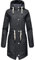 Navahoo Damen wasserdichte Übergangsjacke Regenjacke Flower of Ocean Navy Gr. XL