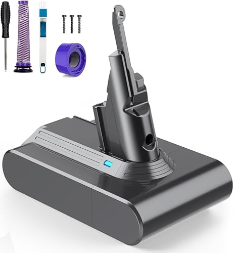 Batteria Dyson V7 SV11 FLYLINKTECH 6000mAh Batteria di Ricambi Dyson V7 Motorhead V7 Animal V7 Cord Free V7 Trigger V7 Absolute Aspirapolvere - Garanzia di 1 anno