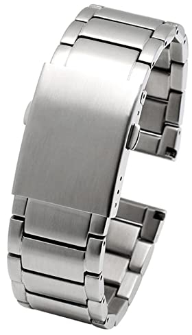CEKGDB Edelstahl-Uhrenarmband für Diesel DZ4316 DZ7395 7305 4209 4215 Männer Metall solide Armband Armband 24 mm 26 mm 28 mm 30 mm Uhrenarmbänder, 28mm, Achat