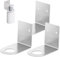 FORYNXHWIN 3Pcs Stainless Steel Soap Dispenser Holder, Wall-Mounted Pump Bottle Stand for Shampoo, Lotion & Kitchen Essentials, Silver