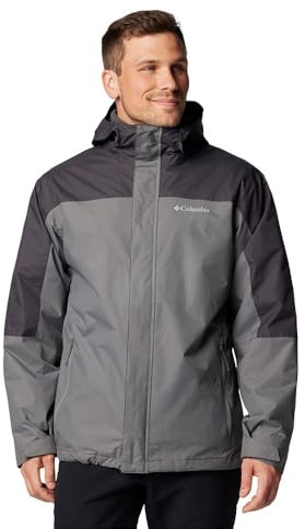 Columbia Men's Tunnel Falls 2 Interchange Jacket, City Grey/Shark, XXL