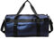 Vllcsla Sporttasche Männer Frauen Reisetasche, 31L, 50x25x25, mit Schuhfach & Nassfach, Sporttasche Fitnessstudio Herren Klein Yogamattenband, Trainingstasche Herren Boxen Weekender Tasche, Blau