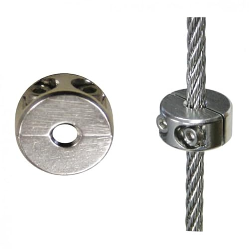 Drahtseil - Klemmring für Ø 2 mm Drahtseil Edelstahl V4A Seilklemme Stahlseilklemme Bügelklemme Bügelseilklemme Seil Edelstahlseil Drahtseile Stahlseil Geländerseil Rankhilfe VA A4 AISI316 AISI 316
