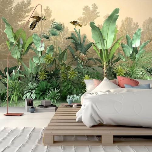 FENDROM Green Plant Large Tapestry - Aesthetic Banana Palm Tree Leaves Wall Hanging for Bedroom, Jungle Tropical Forest College Dorm Home Decor