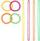 QHFlashbuy 8 Stück Neon Bead Halskette Farbe BeadHalskette Neonfarbenen Perlen,80er Party Kleid Zubehör Neon für Party Kostüm Mottoparty Armband Kostümzubehör