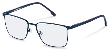 Rodenstock Brille mit Sehstärke für Herren optional mit Sonnenbrillentönung oder Blaulichtfilter, Rund, gefertigt aus Metall (inklusive Brillenetui)