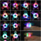 HOTUT Blinkende Ringe, 12 Stück LED Leucht Fidget Spinner Ringe, im Dunkeln leuchtende Leuchtringe, Party Spielzeug für Kinder und Erwachsene, Gastgeschenke Kindergeburtstag Halloween Karneval
