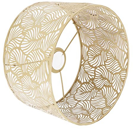 Moderner, Schlichter Lampenschirm, Lampenschirm, Heimdekoration für E14- und E27-Glühbirnen, Studio, Wohnzimmer (Gold)