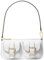 Michael Kors Women Sm Conv Pouchette Hand Bag, Optic White