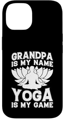 Hülle für iPhone 14 Opa is my name Yoga is my game - Opa Yoga Meditation