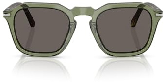 Persol Occhiali da sole unisex Po3292s, verde trasparente/grigio scuro