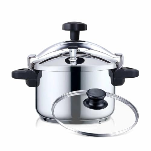 HAEGER Schnellkochtopf aus Edelstahl Plus, 10 l