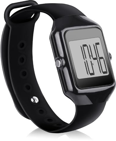 Pedometer for Walking, Simple 3D Step Counter for Walking with Steps and Time Modes for Men Women Adults Seniors (Black)