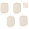 Tyqour 4 PCS Face Exfoliator Pad Natural Loofah Sponge Facial Exfoliating Scrub Pads for Face Scrubbers Facial Sponge Loofah Natural for Women Men Bath Shower (Square)