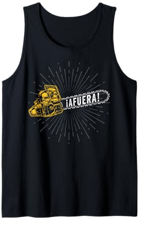 Argentinien Präsident Javier Milei Kettensäge AFUERA Tank Top