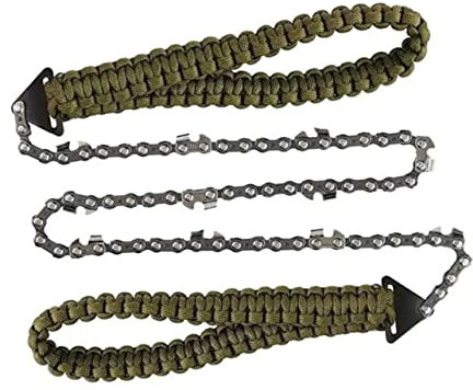VANZACK Handkettensäge Aus Robustem Stahl Grün Tragbares Sawing Chain Tool Für Camping Survival Wandern Vielseitige Outdoor Kettensäge Mit Starkem Zugkraft-design