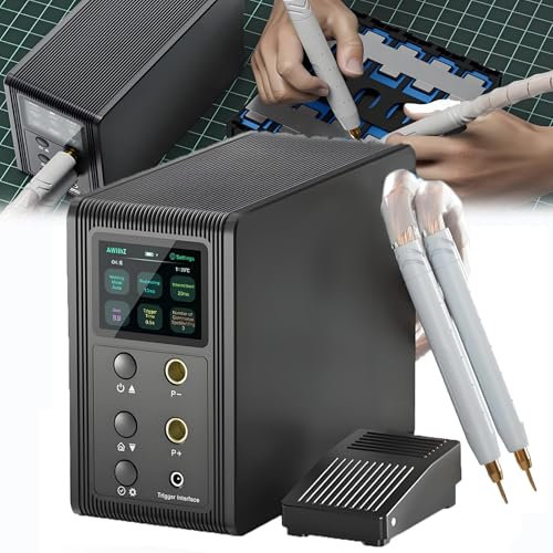 YYJYZH Welding Station,14.6kw Spot Welder Machine/Dent Puller,2-In-1 Mode (Auto & Pedal Mode) 5 Minutes Welding | Copper/Nickel/Battery Pack Instant Spot Welding