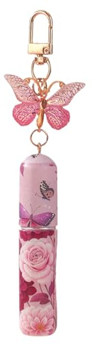 Generisch Perfume Atomiser, Portable 5 ml Perfume Filler as Keychain, Mini Perfume Atomiser Refillable, Portable Perfume Atomiser Keyring for On the Go